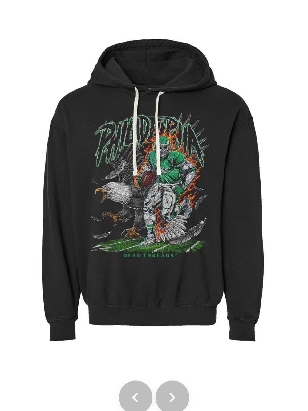 NWOT Dead Threads Black Philadelphia Eagles Hoodie